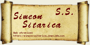Simeon Sitarica vizit kartica